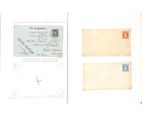 Postal Stationery. 1889-1927 Postcards (6) and envelopes (9), including used 1880 issue 1½d postcards (3), 1901 issue 2½d env