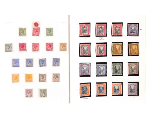 1901-30 Mint and used selection on pages including 1901 1d plate number single with the plate number unusually obliterated, 1