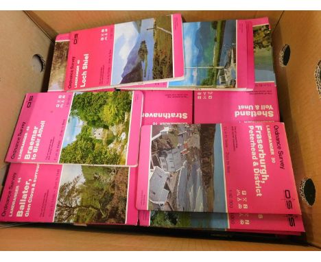 2 boxes: set of 204 Ordnance Survey Landranger maps 