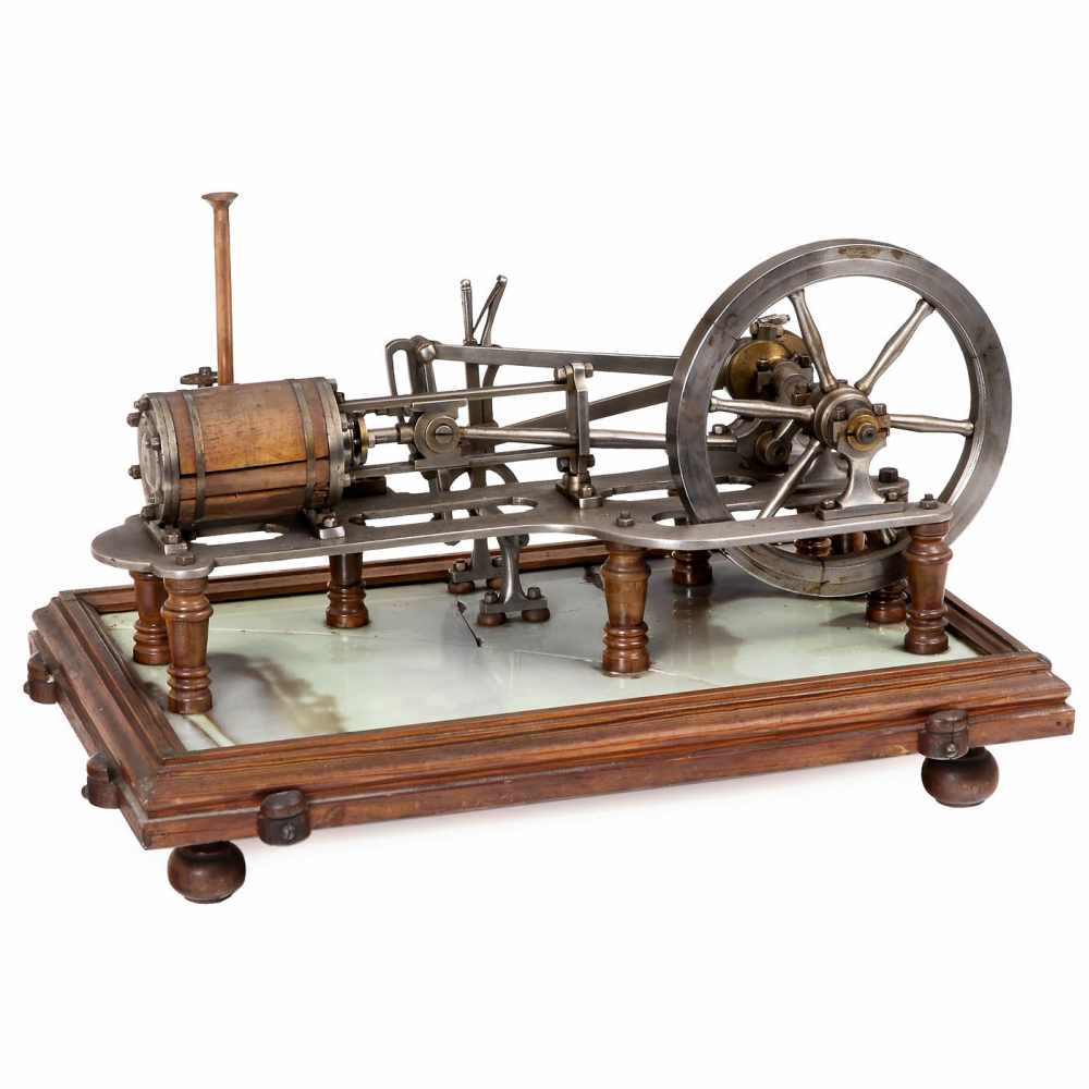 Early Model Steam Engine, c. 1890Large precision model, cast iron