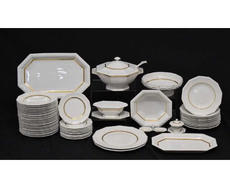 Rosenthal 'Maria' pattern part dinner service, comprising twenty-four dinner plates, eleven side plates, eleven soup plates, 
