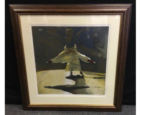 Robert Heindelb by and after, Shadows, signed in pencil, colour photo silkscreen, numbered 19/135, published by The Obsession