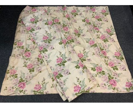 A pair of Sanderson vintage curtains, Avelon, 345.5cm width x 162.5cm length 
