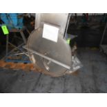 Stainless steel rotary accumulation table, 48" dia. Loading Fee of __$55 ____ to be added to winning
