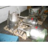 LOT OF (3) hopper vessel, 18 in dia. X 24 in deep Loading Fee of __$110 ____ to be added to