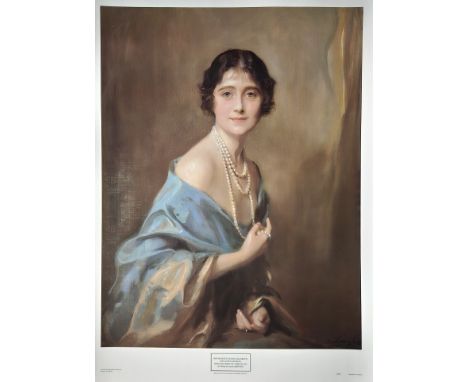 After Philip de Laszlo, fine textured Selby print of H.R.H. Princess Elizabeth Duchess of York (later H.M. Queen Elizabeth Th