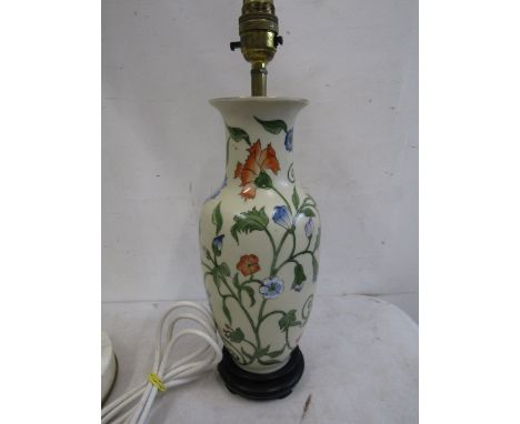 Floral ceramic lamp base&nbsp;