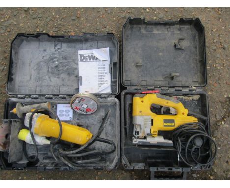 Dewalt 110v grinder and elec jigsaw