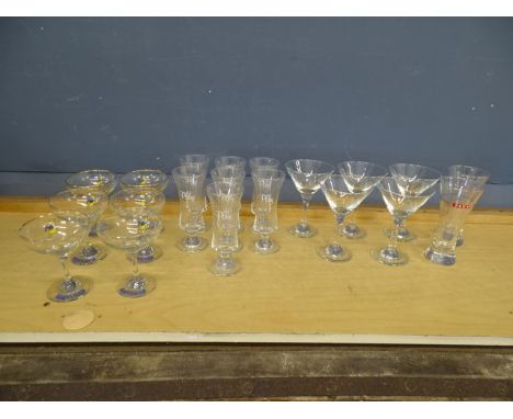 Vintage Babycham, Pernod and Pony glasses&nbsp;