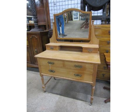 Vintage pine dressing table with mirror&nbsp;