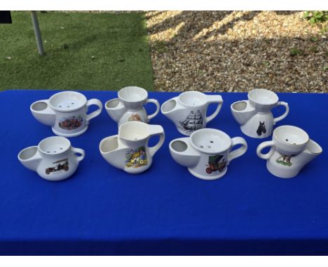 8 vintage shaving mugs&nbsp;