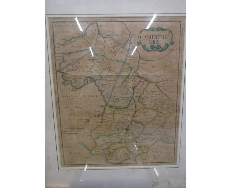 Vintage Cambridgeshire map and 3 others&nbsp;