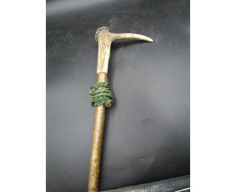 Antler handled wading stick 145cmL