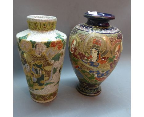 Two 20th Century Japanese ceramic vases.