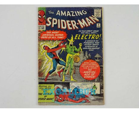 AMAZING SPIDER-MAN #9 - (1964 - MARVEL) - First appearance of Electro - Steve Ditko cover and interior art - Flat/Unfolded - 