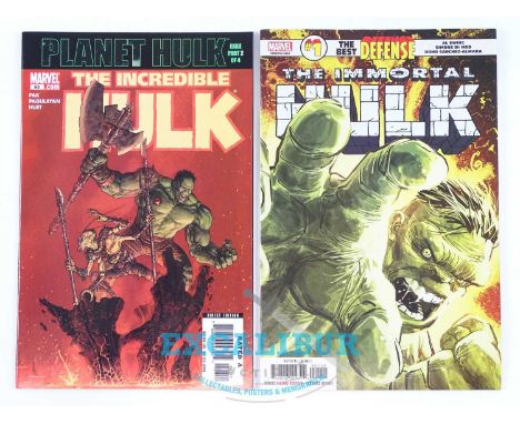 INCREDIBLE HULK &amp; IMMORTAL HULK LOT (2 in Lot) - (MARVEL) - Includes INCREDIBLE HULK (2006) #93 + 'Planet Hulk' storyline