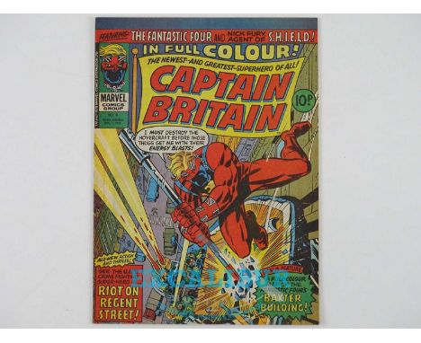 CAPTAIN BRITAIN #8 - (1976 - MARVEL/BRITISH) - Dated December 1st - First appearance of Elisabeth "Betsy" Braddock, who later