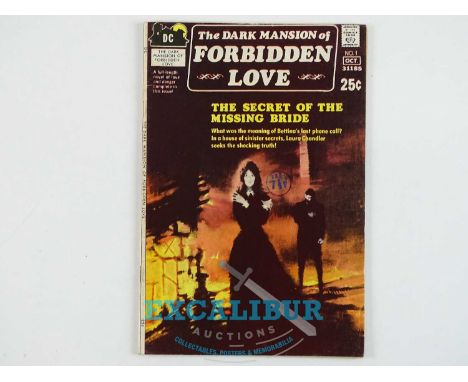DARK MANSION OF FORBIDDEN LOVE #1 (1971 - DC - UK Cover Price) - Tony DeZuniga art + Contains a Wes Craven story - Flat/Unfol
