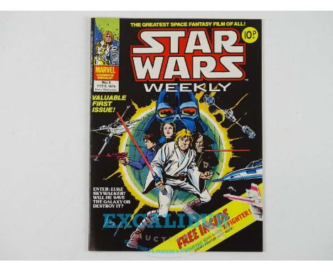 STAR WARS WEEKLY #1 - (1978 - BRITISH MARVEL) - Dated February 8th - FREE GIFT INCLUDED - Part one of the official comics ada