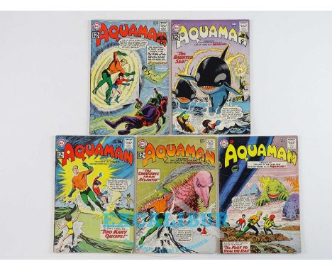 AQUAMAN #4, 5, 6, 7, 8 - (5 in Lot) - (1962/63 - DC - UK Cover Price) - Includes Quisp, Aqualad appearances - Nick Cardy cove