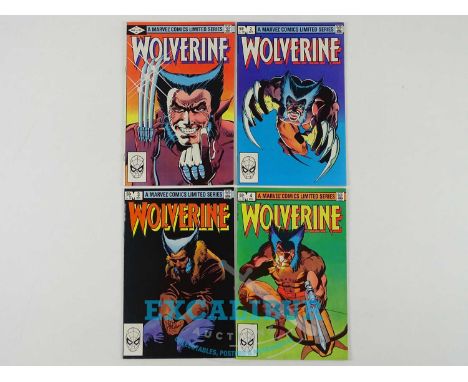 WOLVERINE #1, 2, 3, 4 - (4 in Lot) - (1982 - MARVEL) - Complete Four Issue Limited Series + Wolverine's first solo title - Fr