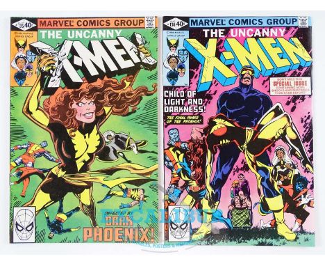 UNCANNY X-MEN #135 &amp; 136 (2 in Lot - (1980 - MARVEL) - First appearance of Senator Robert Kelly + Reed Richards, the Thin