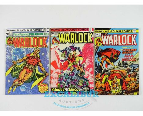 WARLOCK #9, 10, 11 (3 in Lot) - (1975/76 - MARVEL - UK Price Variant) - HOT Character - Due to be introduced into the Marvel 