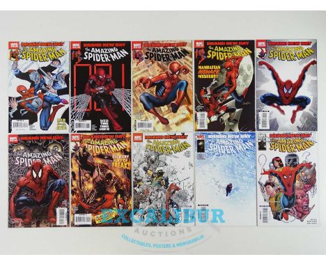 AMAZING SPIDER-MAN #547, 548, 549, 551, 552, 553, 554, 555, 556, 558 - (10 in Lot) - (2007/2008 - MARVEL) - Includes Mr. Nega