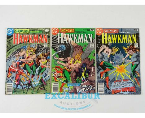 SHOWCASE: HAWKMAN #101, 102, 103 (3 in Lot) - (1978 - DC - US Price &amp; UK Price Variant) - Includes Hawkman, Adam Strange,