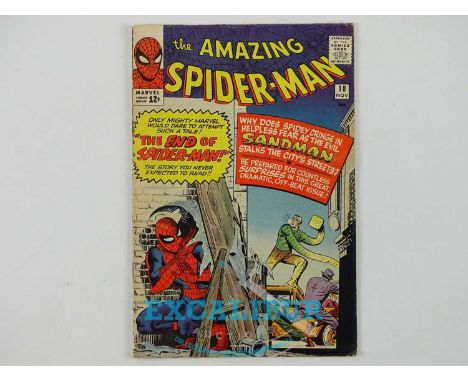 AMAZING SPIDER-MAN #18 - (1964 - MARVEL)  - First appearance of Ned Leeds - Fantastic Four and Sandman Appearances - cameos b