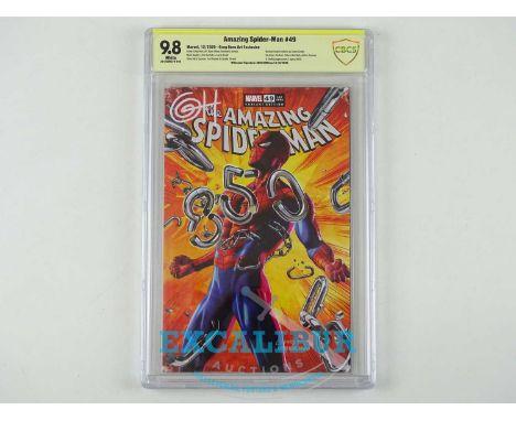 AMAZING SPIDER-MAN #49 (Legacy #850) - (2020 - MARVEL) - GRADED 9.8 by CBCS &amp; SIGNED by GREG HORN (Witnessed Signature by