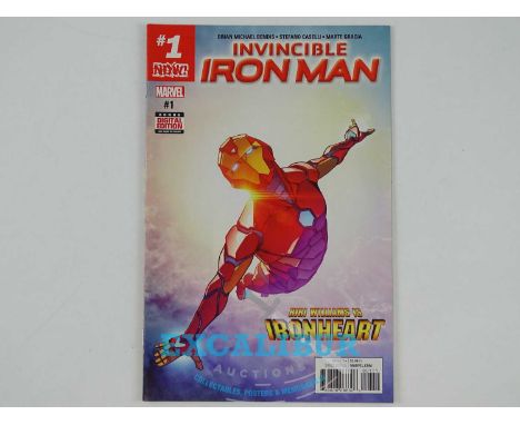 INVINCIBLE IRON MAN #1 - (2017 - MARVEL) - KEY Character &amp; Series - First Printing - First appearance of Riri Williams as