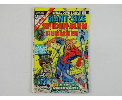 GIANT-SIZE SPIDER-MAN &amp; PUNISHER # 4 (1975 - MARVEL) - Third appearance of the Punisher - First appearance of Moses Magnu