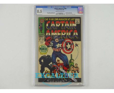 CAPTAIN AMERICA #100 (1968 - MARVEL)  - GRADED 8.5 by CGC - Captain America gets his own title for the first time since the G