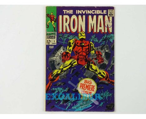 IRON MAN #1 (1968 - MARVEL - UK Cover Price) - Origin of Iron Man retold - Gene Colan, Johnny Craig cover &amp; interior art 