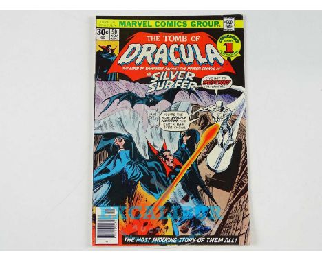 TOMB OF DRACULA #50 (1976 - MARVEL) - HOT Character - Dracula battles the Silver Surfer + Blade appearance + With Blade due t