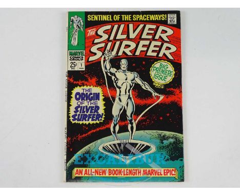 SILVER SURFER #1 - (1968 - MARVEL) - Silver Surfer's origin is retold in more detail + The Watcher backup stories begin with 