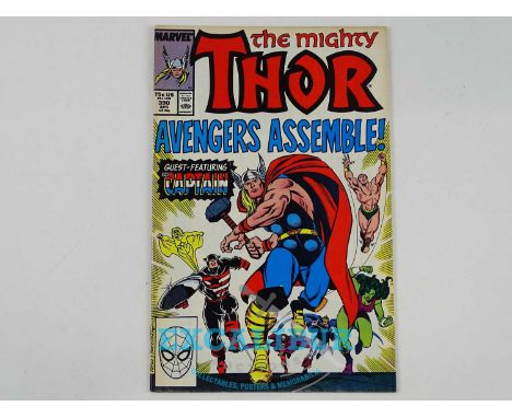 THOR #390 (1988 - MARVEL) - KEY Issue - Captain America wields Thor's Hammer (Avengers: Endgame tie-in) + The Avengers -The C