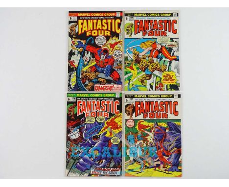 FANTASTIC FOUR #132, 133, 134, 135 (4 in Lot) - (1973 - MARVEL - UK Price Variant) - Includes Medusa joins the Fantastic Four