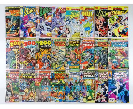 HOWARD THE DUCK, SILVER SURFER, HULK, NAMOR, DR. STRANGE, 2001, SUPER VILLAIN TEAM-UP, CLOAK &amp; DAGGER LOT (24 in Lot) (MA