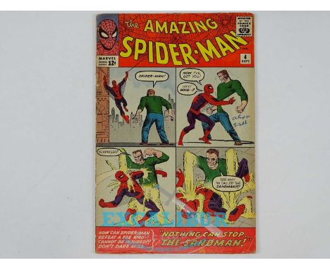AMAZING SPIDER-MAN #4 (1963 - MARVEL) - First Appearance and origin of Sandman and Betty Brant - Steve Ditko cover and interi
