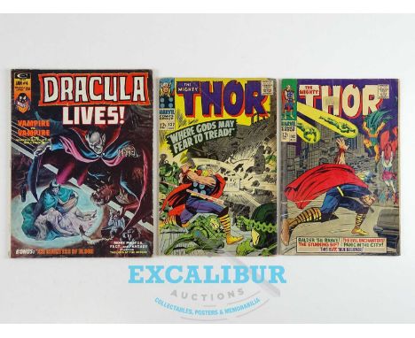 DRACULA LIVES &amp; MIGHTY THOR LOT (3 in Lot) - (MARVEL - US Price &amp; UK Cover Price) Includes MIGHTY THOR (1966/67) #132