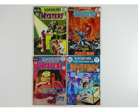 HOUSE OF MYSTERY #196, 198, 201, 222 (4 in Lot) - (1971 - DC - UK Cover Price) Includes Gray Morrow, Gil Kane, Joe Orlando, N