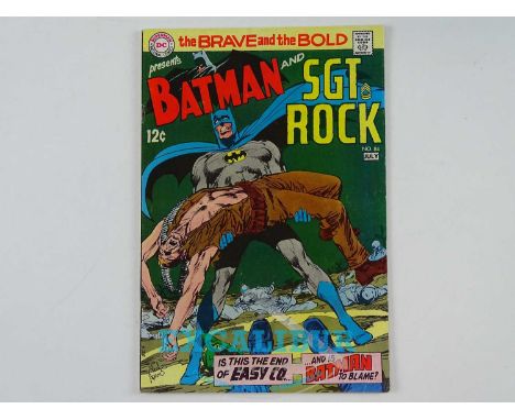 BRAVE &amp; THE BOLD #84 - (1969 - DC) - Classic DC Cover - Batman teams-up with Sgt. Rock - Neal Adams cover and interior ar