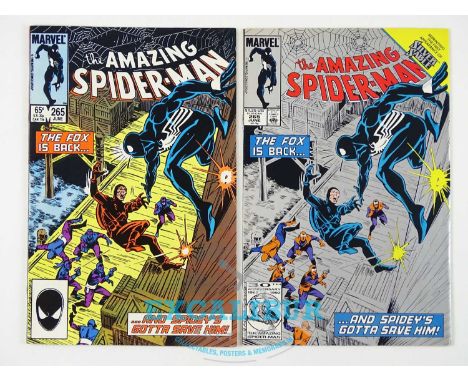 AMAZING SPIDER-MAN #265 (2 in Lot) - (1985 - MARVEL) - First appearance of Silver Sable + Black Fox appearance + #265 Reprint
