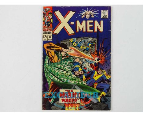 UNCANNY X-MEN #30 (1967 - MARVEL) - The Warlock appearance - Jack Kirby cover with Jack Sparling interior art - Flat/Unfolded
