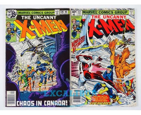 UNCANNY X-MEN #120 &amp; 121 - (2 in Lot) - (1979 - MARVEL) - First &amp; Second appearances of Alpha Flight + Misty Knight, 