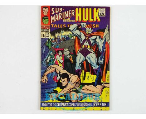 TALES TO ASTONISH #90 (1967 - MARVEL - UK Price Variant) Includes First appearance of the Abomination, who appears in the rec