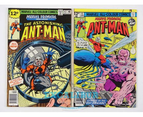MARVEL PREMIERE: ANT-MAN #47 &amp; 48 - (2 in Lot) - (1979 - MARVEL - UK Price Variant) - Includes First &amp; Second appeara