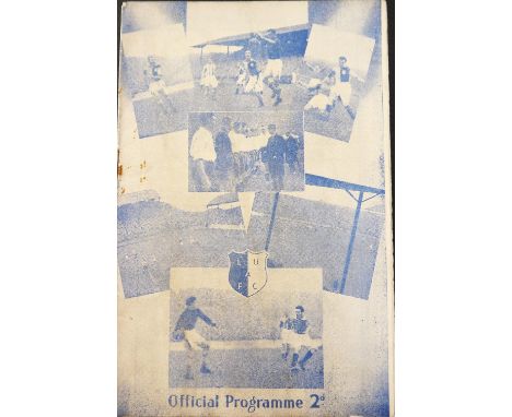 1946-47 LEEDS UNITED V CHELSEA
18th January 1947 blue edition, slight marks, some staple rust &amp; score noted on team page